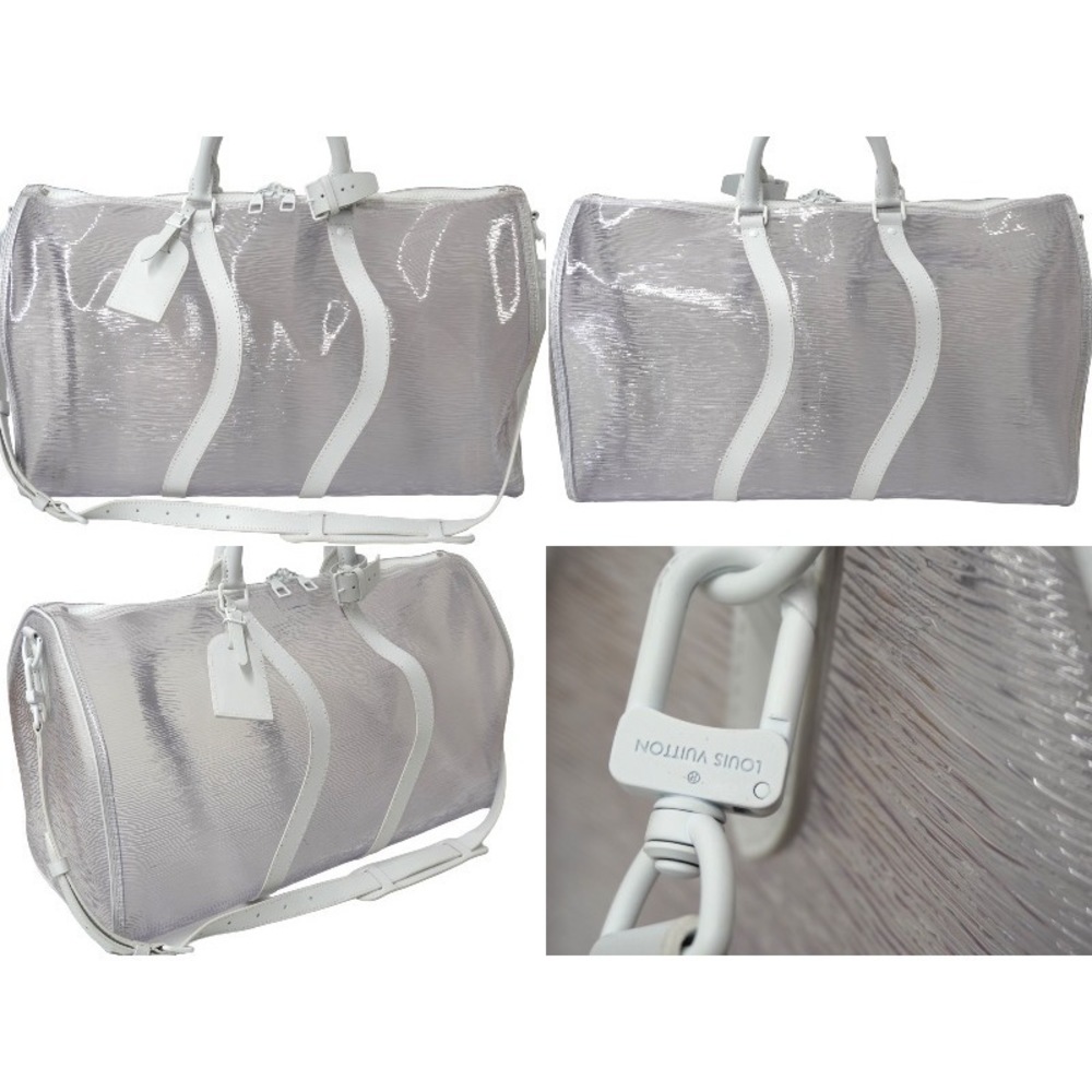 Louis Vuitton Clear Bag Bandouliere White Plage Keepall Epi